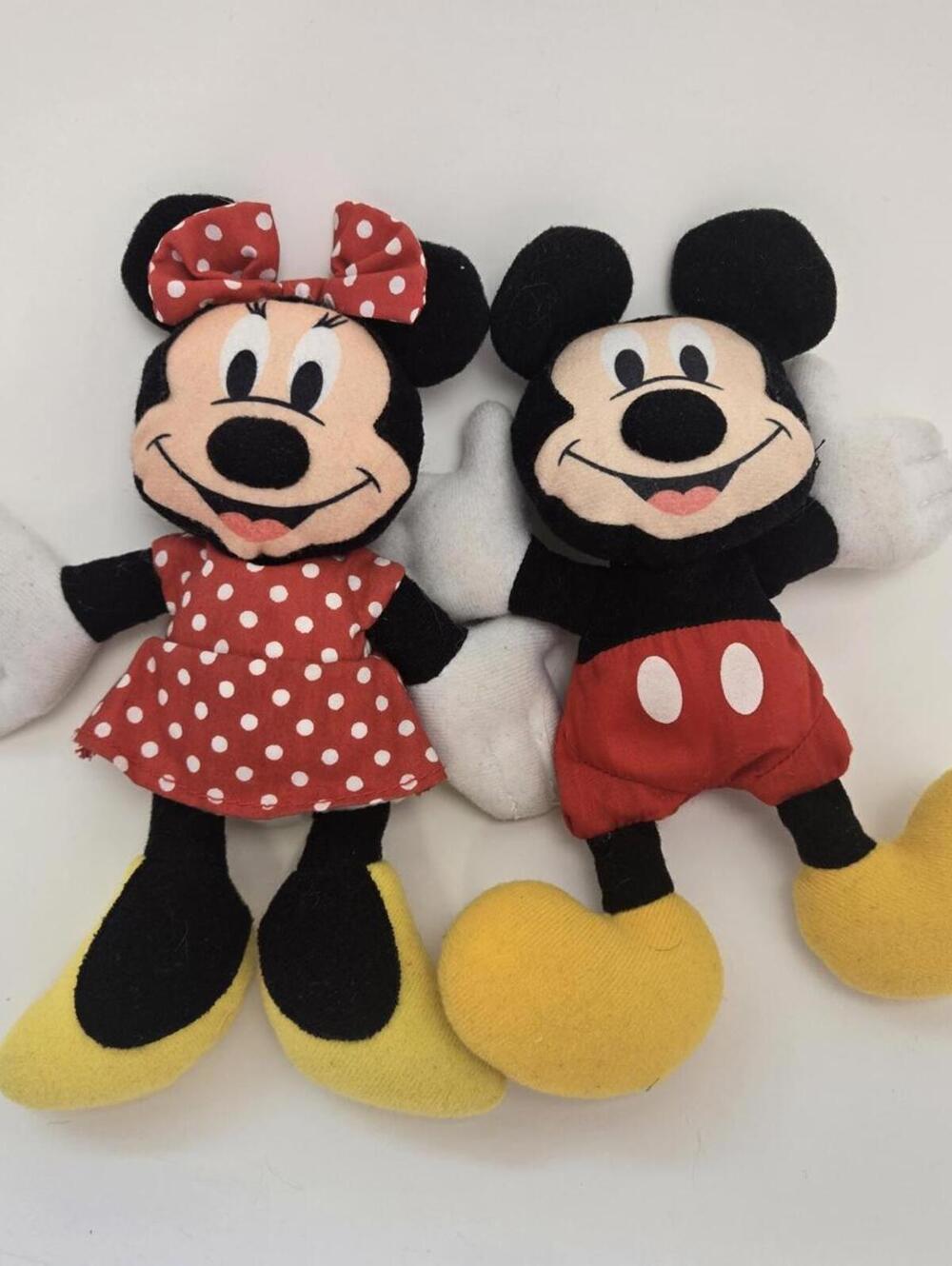 Applause Mickey and Minnie Mouse Plush Bean Bag Plush 1995 (6 inch)